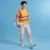 Vt05 short sleeve safety t-shirt with reflective tape worn by model