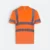 Vt05 short sleeve safety t-shirt with reflective tape neon orange colour view