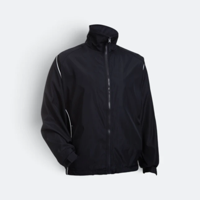 Wb05 full-zip windbreaker jacket solid colour navy colour view