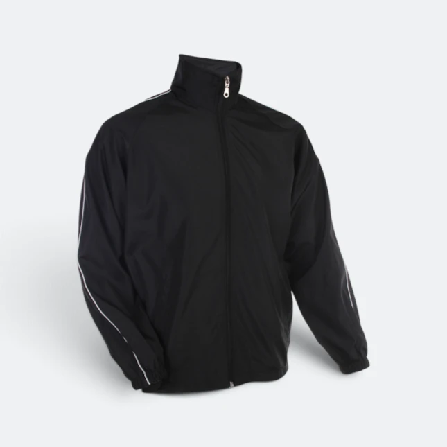 Wb06 full-zip windbreaker jacket vivid colours black colour view