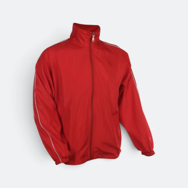 Wb06 full-zip windbreaker jacket vivid colours red colour view
