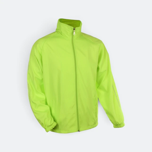 Wb06 full-zip windbreaker jacket vivid colours yellow colour view
