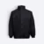 Wb07 full-zip windbreaker jacket with hidden hoodie black colour view