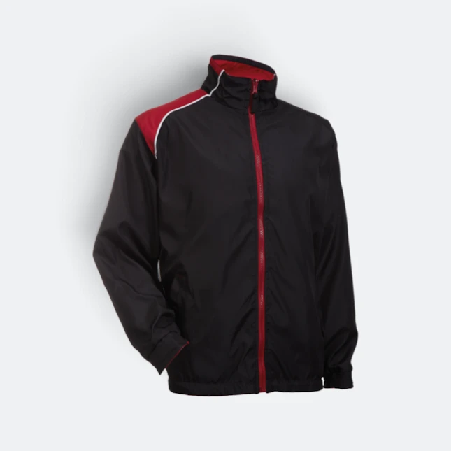 WR03 Full-Zip Reversible Windbreaker Colour on Black Maroon-Black other side Wr03 full-zip reversible windbreaker colour on black maroon-black other side colour view