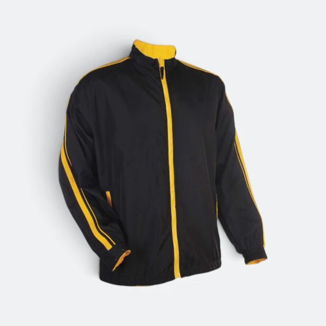 Wr04 full-zip reversible windbreaker bright colours yellow side colour view