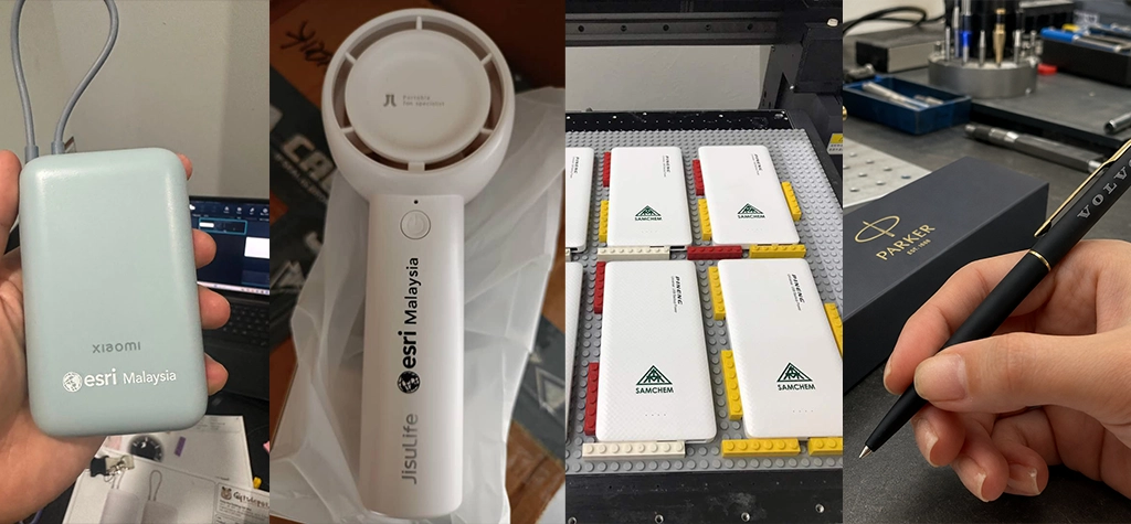 Branded corporate gift samples with logo printing malaysia