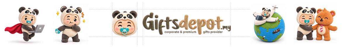 The giftsdepot bear family and brand wordmark