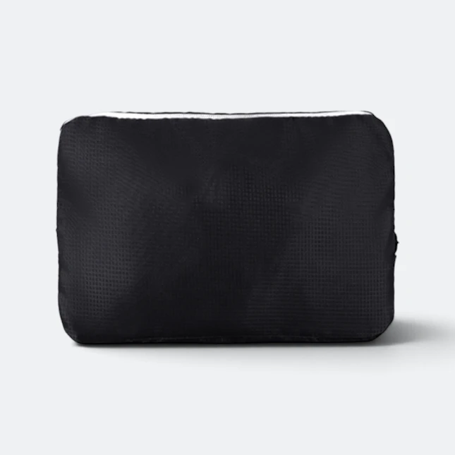 Gbm9013 dreno foldable duffle bag black folded view
