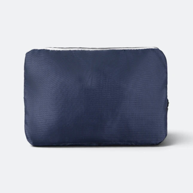 Gbm9013 dreno foldable duffle bag navy folded view