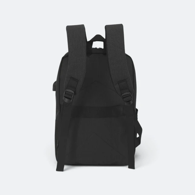 GBM9016 Tarko Laptop Backpack Black BackView Gbm9016 tarko laptop backpack black back view view