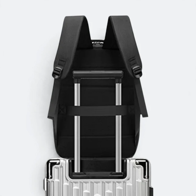 GBM9016 Tarko Laptop Backpack Black On Trolley Gbm9016 tarko laptop backpack black on trolley view