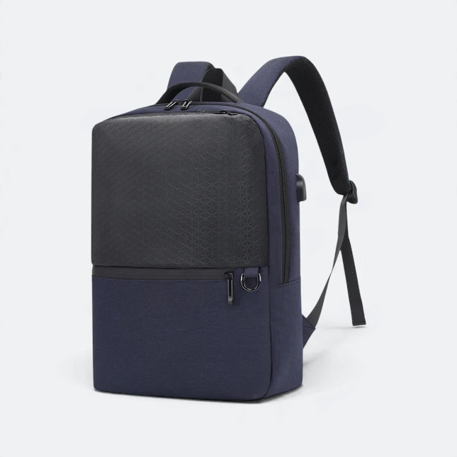 GBM9016 Tarko Laptop Backpack Navy SideView Gbm9016 tarko laptop backpack navy side view view