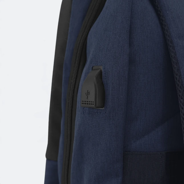 GBM9016 Tarko Laptop Backpack Navy USB Port Gbm9016 tarko laptop backpack navy usb port view