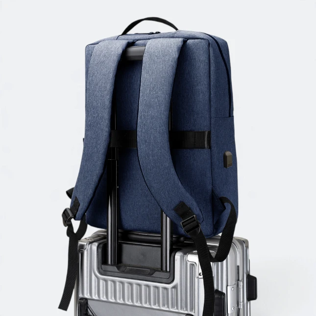GBM9017 Vexa Laptop Backpack Navy On Trolley Gbm9017 vexa laptop backpack navy on trolley view