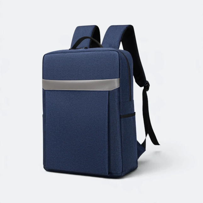 GBM9017 Vexa Laptop Backpack Navy SideView Gbm9017 vexa laptop backpack navy side view view