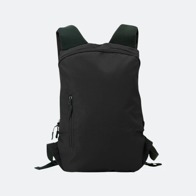 Gbm9019 plevo backpack black front pocket view