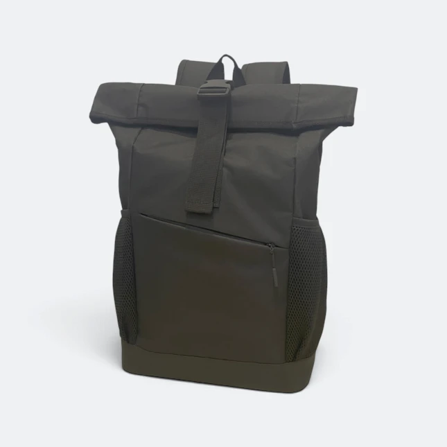 Gbm9037 rolto foldover laptop backpack front angle view