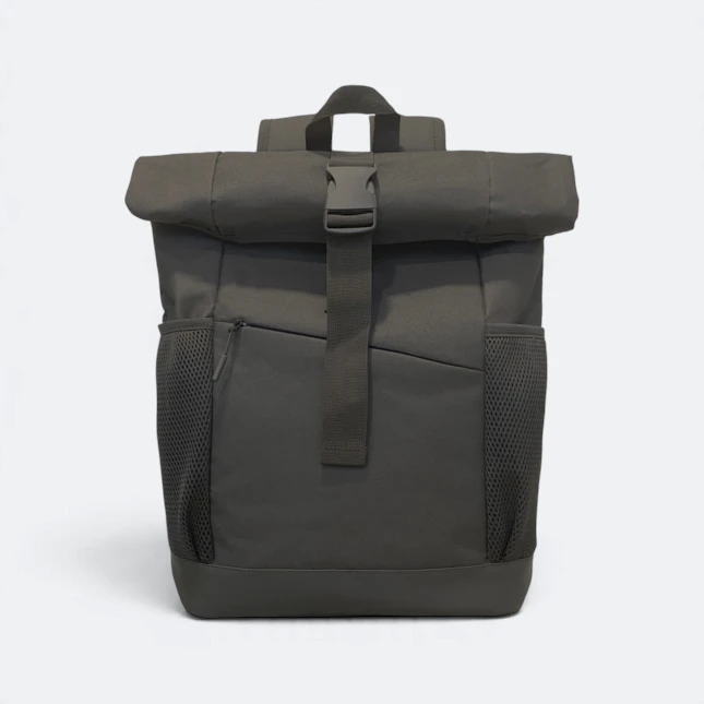 Gbm9037 rolto foldover laptop backpack front rolled view