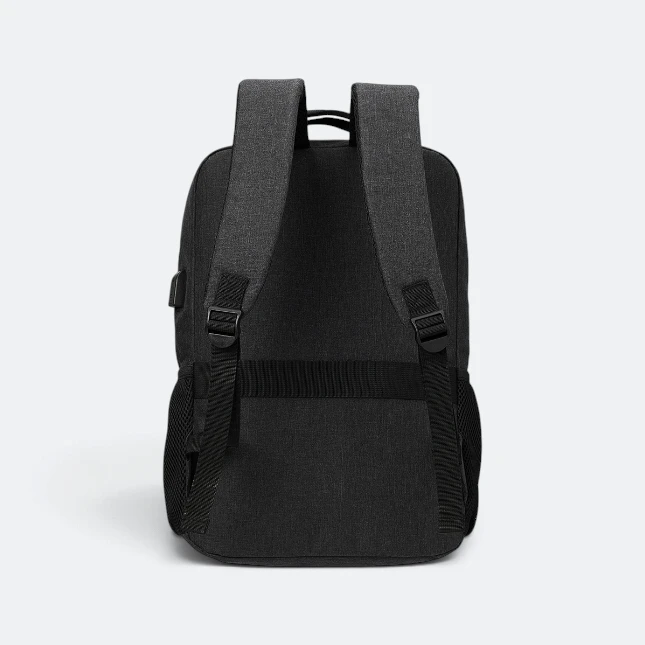 GBM9039 Tovo Laptop Backpack Black BackView Gbm9039 tovo laptop backpack black back view view