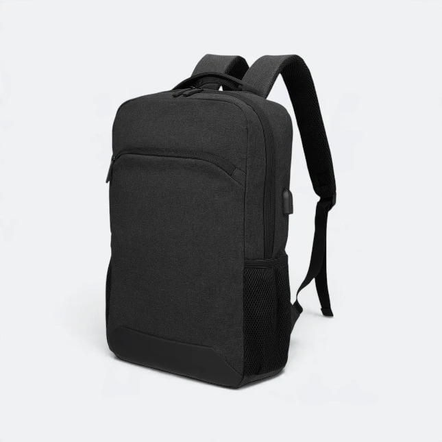 GBM9039 Tovo Laptop Backpack Black SideView Gbm9039 tovo laptop backpack black side view view