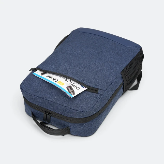 GBM9039 Tovo Laptop Backpack Navy Front Pocket Gbm9039 tovo laptop backpack navy front pocket view