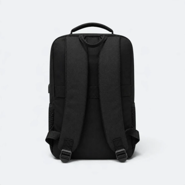 GBM9040 Slinko Laptop Backpack Black BackView Gbm9040 slinko laptop backpack black back view view