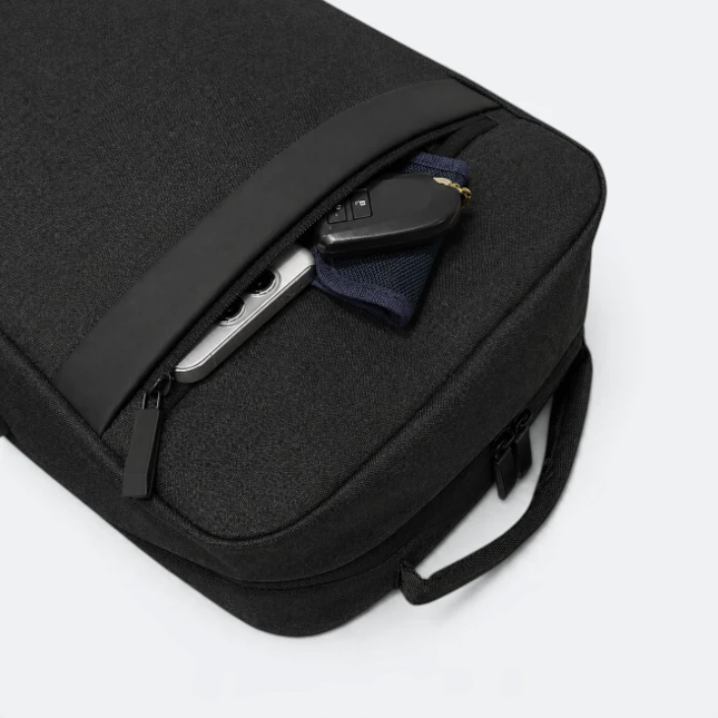 GBM9040 Slinko Laptop Backpack Black Front Pocket Gbm9040 slinko laptop backpack black front pocket view