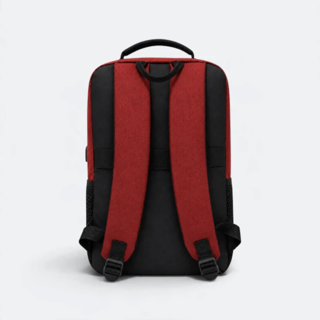 GBM9040 Slinko Laptop Backpack Red BackView Gbm9040 slinko laptop backpack red back view view