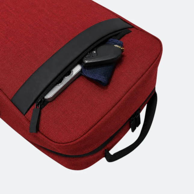 GBM9040 Slinko Laptop Backpack Red Front Pocket Gbm9040 slinko laptop backpack red front pocket view