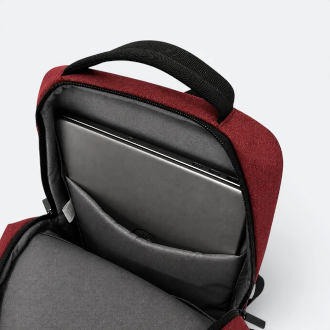 GBM9040 Slinko Laptop Backpack Red Laptop Compartment Gbm9040 slinko laptop backpack red laptop compartment view