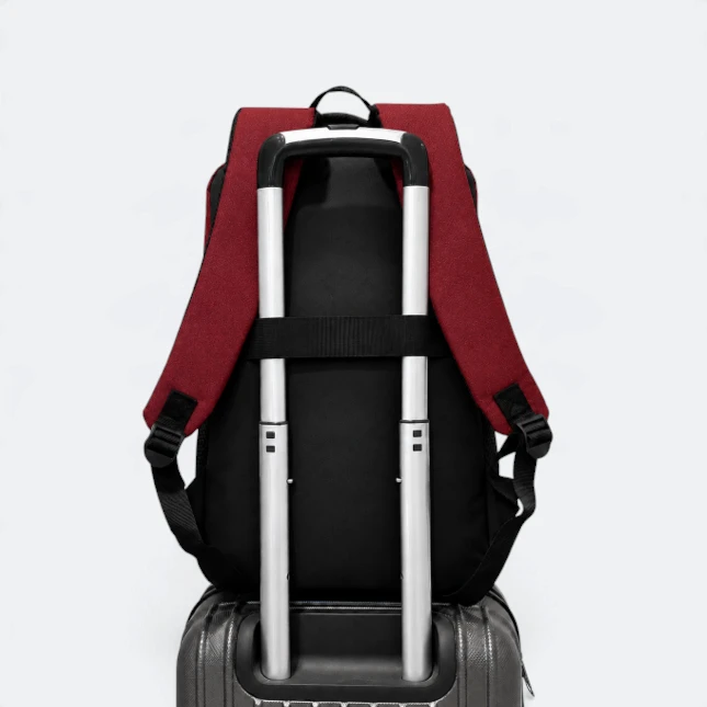 GBM9040 Slinko Laptop Backpack Red On Trolley Gbm9040 slinko laptop backpack red on trolley view