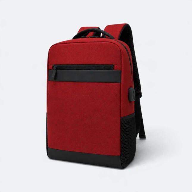 GBM9040 Slinko Laptop Backpack Red SideView Gbm9040 slinko laptop backpack red side view view