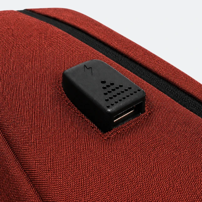 GBM9040 Slinko Laptop Backpack Red USB Port Gbm9040 slinko laptop backpack red usb port view