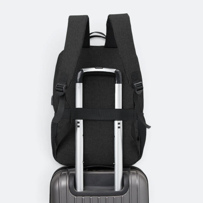 GBM9041 Kravo Laptop Backpack Black On Trolley Gbm9041 kravo laptop backpack black on trolley view