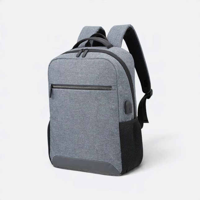 GBM9041 Kravo Laptop Backpack Grey SideView Gbm9041 kravo laptop backpack grey side view view
