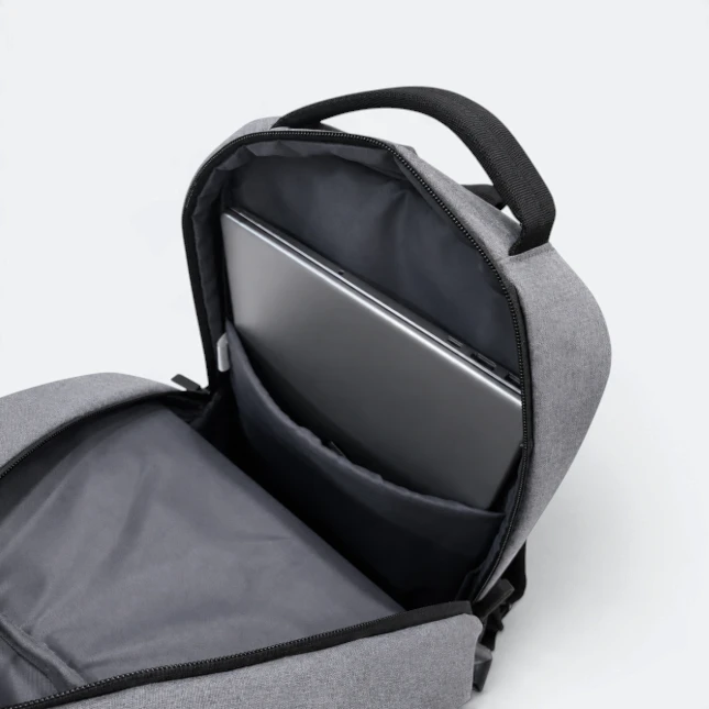 GBM9044 Nervo Laptop Backpack Grey Laptop Compartment Gbm9044 nervo laptop backpack grey laptop compartment view