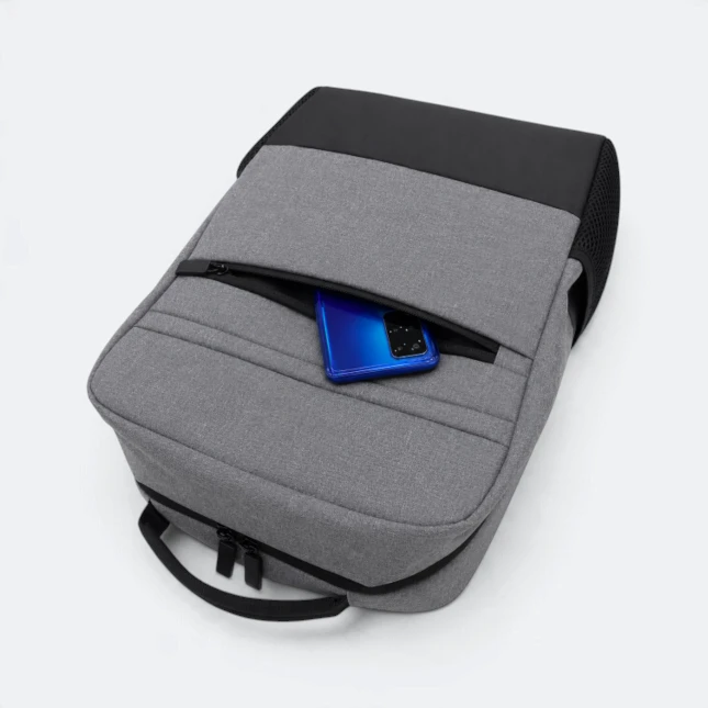 GBM9044 Nervo Laptop Backpack Grey Phone Pocket Gbm9044 nervo laptop backpack grey phone pocket view