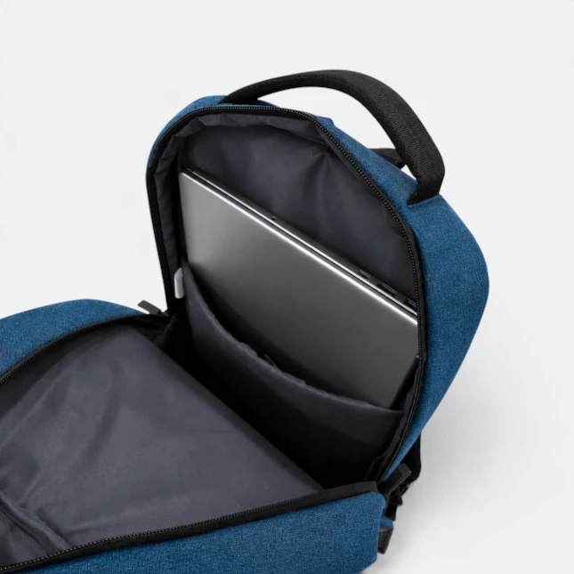 GBM9044 Nervo Laptop Backpack Navy Laptop Compartment Gbm9044 nervo laptop backpack navy laptop compartment view