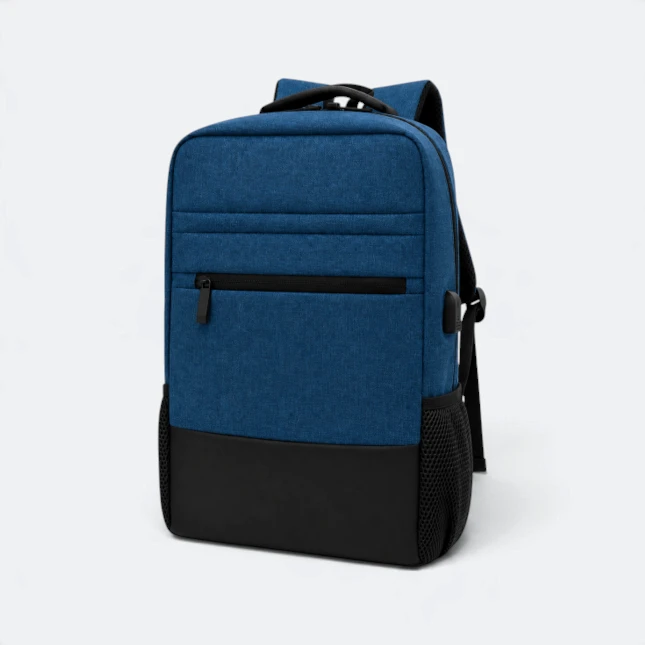 GBM9044 Nervo Laptop Backpack Navy SideView Gbm9044 nervo laptop backpack navy side view view