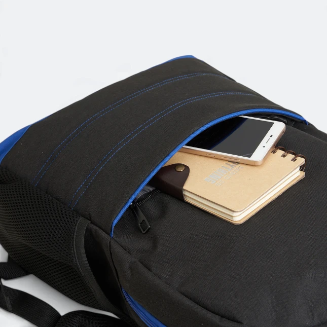 GBM9045 Oryxo Laptop Backpack Blue Front Pocket Gbm9045 oryxo laptop backpack blue front pocket view