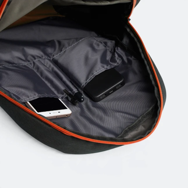 GBM9045 Oryxo Laptop Backpack Orange Interior Gbm9045 oryxo laptop backpack orange interior view