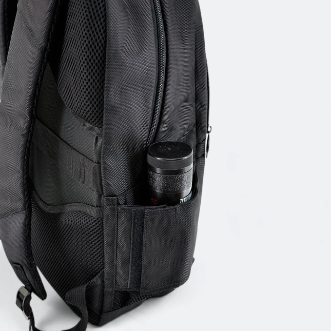Gbm9046 zelko laptop backpack bottle pocket view