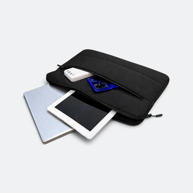 GBM9048 Puffo Laptop Sleeve Black With Tablet Gbm9048 puffo laptop sleeve black with tablet view