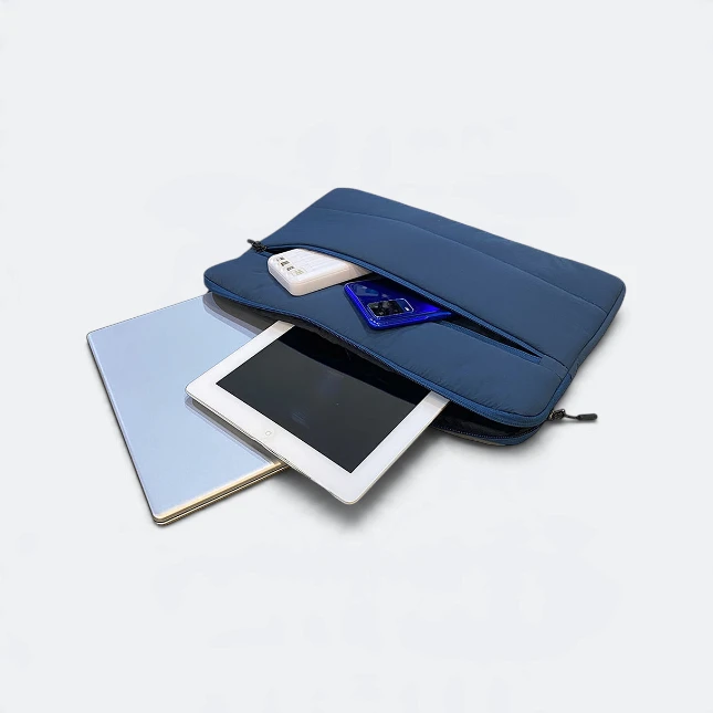 GBM9048 Puffo Laptop Sleeve Blue With Tablet Gbm9048 puffo laptop sleeve blue with tablet view