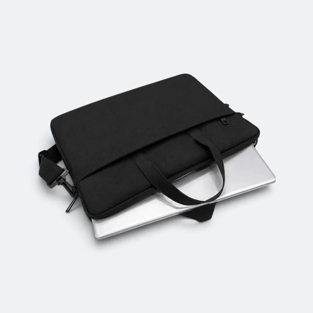 GBM9062 Carro Laptop Carrier Bag Black Open With Laptop Gbm9062 carro laptop carrier bag black open with laptop view