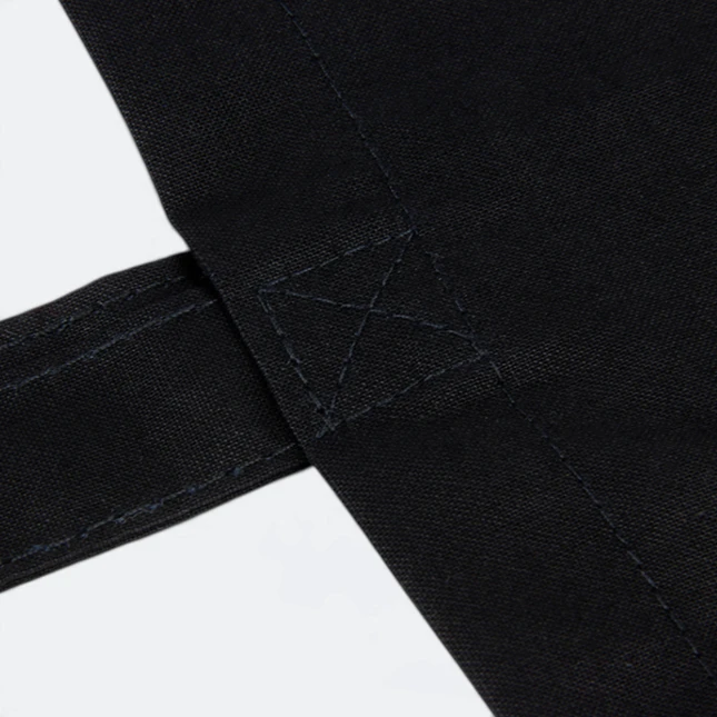 GIH4607 Black Cotton Bag (5oz) Close Up Gih4607 black cotton bag (5oz) close up view