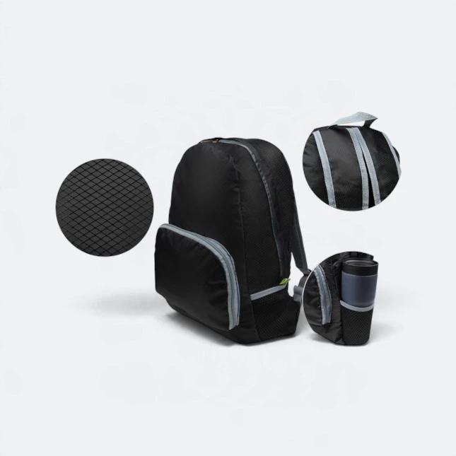 GIH4608 TUCKER Foldable Backpack Folded Gih4608 tucker foldable backpack folded view
