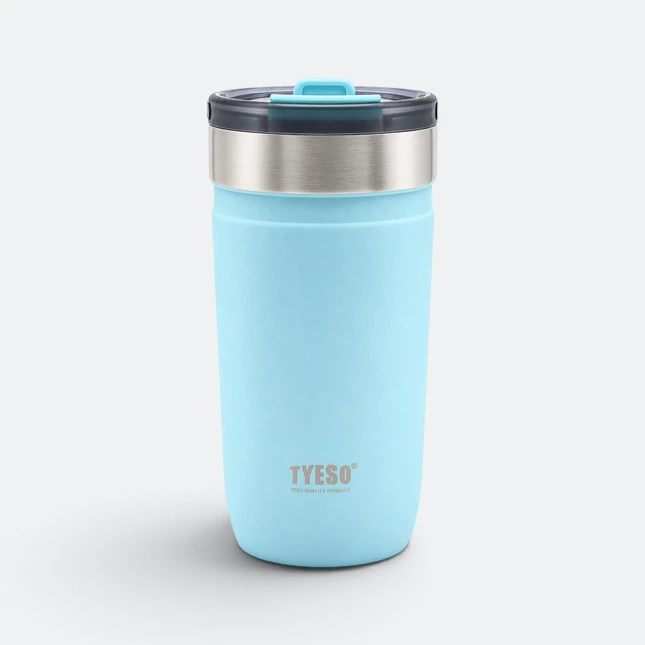 GMG2177 Tyeso Vacuum Tumbler with Flip Lid Sea Blue Gmg2177 tyeso vacuum tumbler with flip lid sea blue view, thermal flask corporate gift malaysia with logo printing