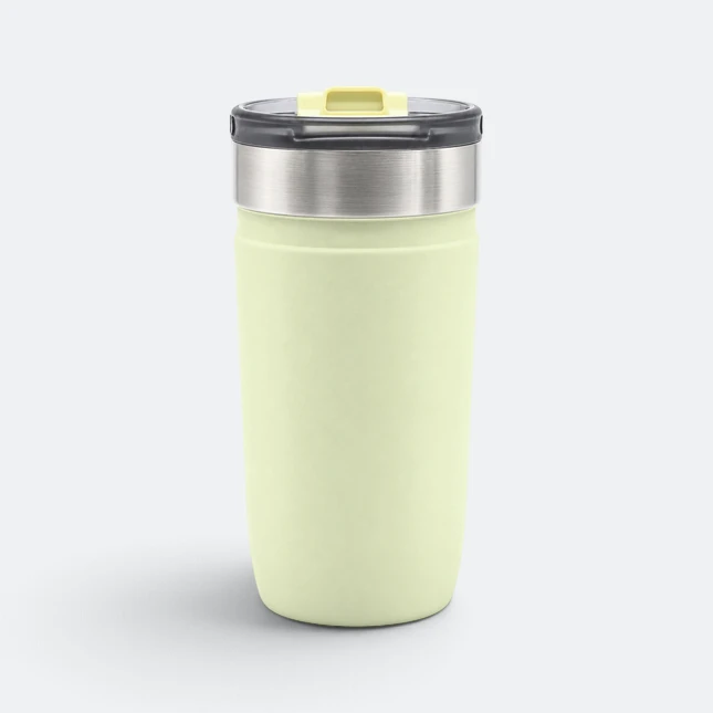 GMG2177 Tyeso Vacuum Tumbler with Flip Lid Green Gmg2177 tyeso vacuum tumbler with flip lid green view, thermal flask corporate gift malaysia with logo printing