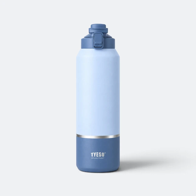 Gmg2179 tyeso vacuum sport bottle with spout lid sea blue view, thermal flask corporate gift malaysia with logo printing